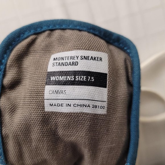 SeaVees Monterey sneakers in bluish green. Size 7.5 - Picture 5 of 8